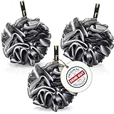 lampox - Badeschwamm [3er Pack] Duschschwamm, Peelinghandschuh, Badebürste, Peeling...