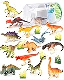 Vanplay 21ST Dinosaurier Spielzeug Kindergeburtstag Deko Dino Set mit Aufbewahrungseimer...