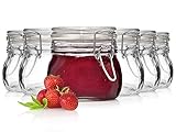 Bormioli 6er Set Bügelverschlussgläser Fido 500 ml Rocco, Vorratsgläser,...