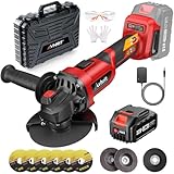 Akku Winkelschleifer 125 mm kompatibel mit Makita Akku, 9500 RPM Bürstenlos...