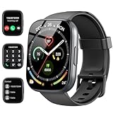 Smartwatch Herren Damen, 1,95'HD Touch Fitnessuhr mit Telefonfunktion, 110+Sportmodi Smart...