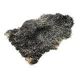 Decorating Sheepskins XXL Premium Natürliches Grau Gotland 120-130cm, Lammfell Echt,...