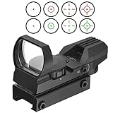 Red Dot Visier Sight Scope Leuchtpunktvisier Reflexvisier Reflex Sight Red Green mit...