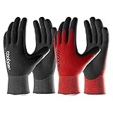 COOLJOB 6 Paar Gartenhandschuhe für Herren, Arbeitshandschuhe mit atmungsaktive...