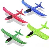 PULIJAZ Große Wurfschaum Flugzeug,Flugzeug Spielzeug Styroporflieger, Kinder Flugzeug...