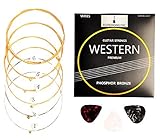 TOREROMUSIC® - Gitarrensaiten Akustikgitarre (011-052). Premium Stahlsaiten im...