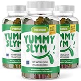 Yummy Slym Gummies - Yummy Slym Gummis - Leckere Fruchtgummies mit Pflanzenaroma - 60...