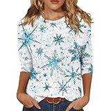 Angebote Des Tages Heute Deal Tops Für Damen Weihnachten Bedrucken Bluse Lustig Christmas...