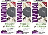 Vandal 3 x Ungeziefer-Köder-Box Set wirkt phänomenal gegen Silberfischchen,...
