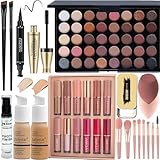 All in One Make Up Set - Schminke Set für Frauen - 40 Farben Lidschatten Palette,...