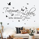 decalmile Wandtattoo Sprüche Träume Nicht Dein Leben Wandaufkleber Traum Sprüche und...