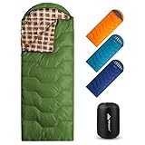 Forceatt Schlafsack, 3 bis 4 Jahreszeiten Deckenschlafsack Schlafsack für Camping, Reisen...