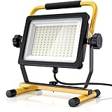 Brandson - 100W LED Baustrahler 144 SMD LEDs – Arbeitsleuchte –...