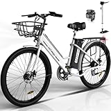 HITWAY E-Bike 26 Zoll City Elektrofahrrad mit 36V 8,4Ah Herausnehmbarer Lithium-Akku,...