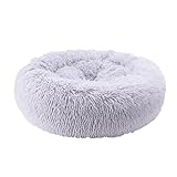 LuckyZoo77 Flauschiges Hundebett Rund 40 cm – Weiches Donut Katzenbett für kleine...