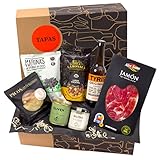 jamon.de Präsentkorb TAPAS I gefüllter Geschenkkorb mit Craft-Bier, Serrano-Schinken &...