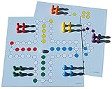 Spieltz Ludo XXL. Brettspiel extra groß. Großes Spielbrett, große Spielfiguren. Spiel...