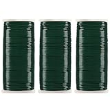 Tenn Well 90M Grün Blumendraht, 3er Bindedraht Set 0.7mm Wickeldraht Basteldraht für die...