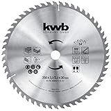kwb BAU-Kreissägeblatt 350 x 30 - Universeller Einsatz für mittlere Schnitte -...
