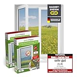 EASYmaxx Fliegengitter für Fenster mit Magic Click | Moskitonetz individuell...
