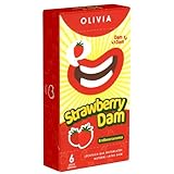 Olivia Dams Strawberry - farbige Lecktücher mit Aroma - rot mit Erdbeer-Duft -...