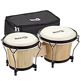Rockjam RJ-100300 7 'und 8' Bongo-Set mit gepolstertem Beutel und...