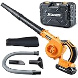 AOBEN Kabelloses Laubbläser, 21 V, mit Akku und Ladegerät, elektrisches Laubbläser, 150...