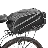 Fahrrad-Kofferraumtasche – 10 l Fahrrad-Hecktasche, reflektierend, wasserdichter...