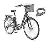 TELEFUNKEN E-Bike Elektrofahrrad Alu 28 Zoll mit 7-Gang Kettenschaltung, Pedelec...
