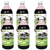 Heide Aronia Bio-Aronia-Muttersaft I 6x 500ml im Glas I ohne Zusatzstoffe &...