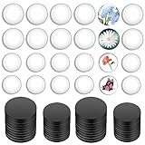 48 Pcs Fotomagnete Selbst Gestalten Glas Magnete Selbstklebend Kühlschrankmagnet Foto...