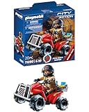 PLAYMOBIL City Action 71090 Feuerwehr-Speed Quad mit Rückzugsmotor, Spielzeug...