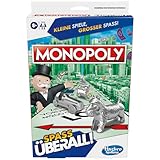 Monopoly Kompakt Brettspiel, klassisches Familienspiel in der Reiseversion für...