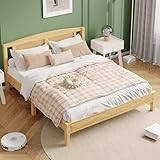 Moimhear Doppelbett, Rattanbett, Jugendbett Erwachsenenbett 160X200cm,...