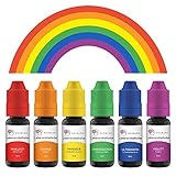 Wenburg Lebensmittelfarbe, 6 x 11ml, hochkonzentriert. Made in EU. Zuckerfrei,...