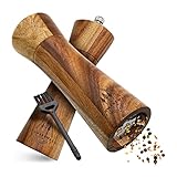 Schwarzwald Spirit Salz und Pfeffermühle Holz Klein (16,5 cm) - Set mit Pfeffer und...