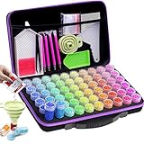 ARTDOT 60 Dosen Diamond Painting Zubehör Boxen, Portabilität Aufbewahrungsbox...