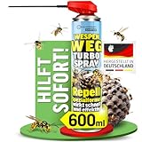 HEIMWERT Wespenspray Turbo mit Langzeitwirkung Repellent - Sicher Wespennest...