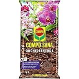 COMPO SANA Orchideenerde mit 8 Wochen Dünger für alle Orchideenarten, Blumenerde,...