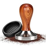 Kaffee Tamper,Espresso Tamper,Kaffeestampfer aus Edelstahl,inkl Tampermatte,für perfekten...