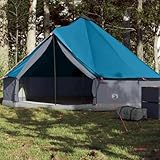Tipi-Familienzelt 6 Personen Blau Wasserdicht, Xichuzi Caming Zelt, Camping Tents,...