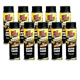 10x 500ml FAST FINISH RALLYE SCHWARZ MATT AUTOLACK SPAYDOSE TUNING 31700310