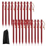 20 Stück Zelt Heringe, 18cm/7' Zeltheringe Sturmsicher Sandheringe Aluminium...