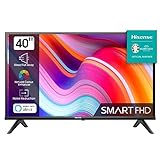 Hisense 40E4KT 101cm (40 Zoll) Fernseher Full HD Smart TV, Triple Tuner DVB-T2 / T/C / S2...