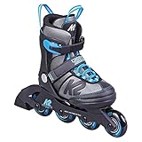 K2 Skate Cadence B LTD Jungen Inline Skates — Black - Grey - Ice Blue — 30G0828, L...