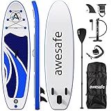 awesafe Aufblasbares Stand Up Paddling Board SUP Paddle Boards Set, 305×80×15cm,...