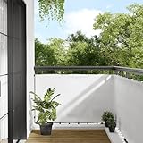 Brokky Balkon-Sichtschutz Weiß 90x800 cm Balkonbespannung Sichtschutz FüR Den Garten...