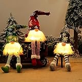 3 StüCk Weihnachtszwerg Schwedisch, Weihnachtswichtel Beleuchtet, Handgemachte...