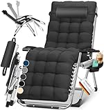 KESSER® Sonnenliege Liegestuhl Klappbar & Wetterfest, Gartenstuhl Belastbar...