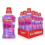 Colgate Mundspülung All In One 6 x 500ml - antibakteriell, optimaler Schutz für Zähne &...